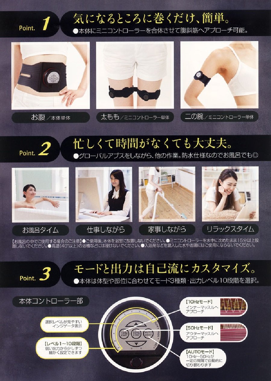 GLOBALABS グローバルアブス Amazon.co.jp: GLOBAL ABS/グローバルアブス エクサEMSベルト