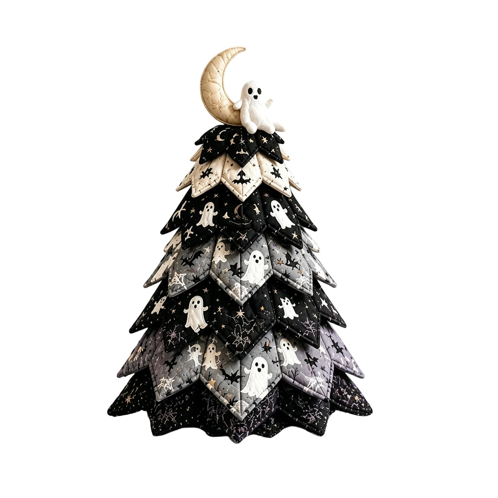 Halloween Patchwork DIY Tree Kit, Fabric Craft Set (Moon)