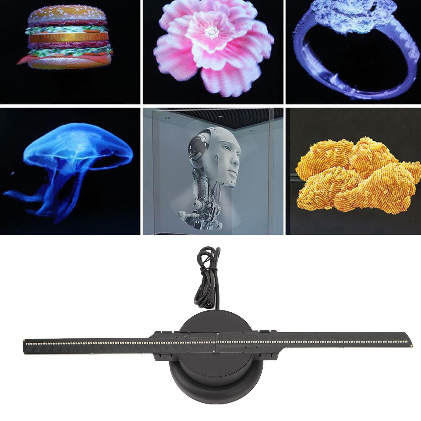 3D-Hologramm-Fan-Werbemaschine für Party-Shop, Schild, Bar, Geschäft, Projektion für Kneipen, Nackte Augen, Holografische Fan-Bauchmuskeln für Feier, Party, Kneipe, Bar, Fans