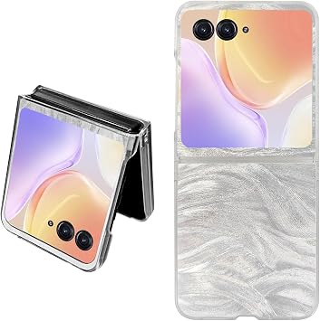 for Motorola Razr 50 Ultra Phone Case - Laser Pattern Foldable Phone Case - Anti-Drop, Anti-Fingerprint, Shock Resistant, Lightweight, Perfect for Women
