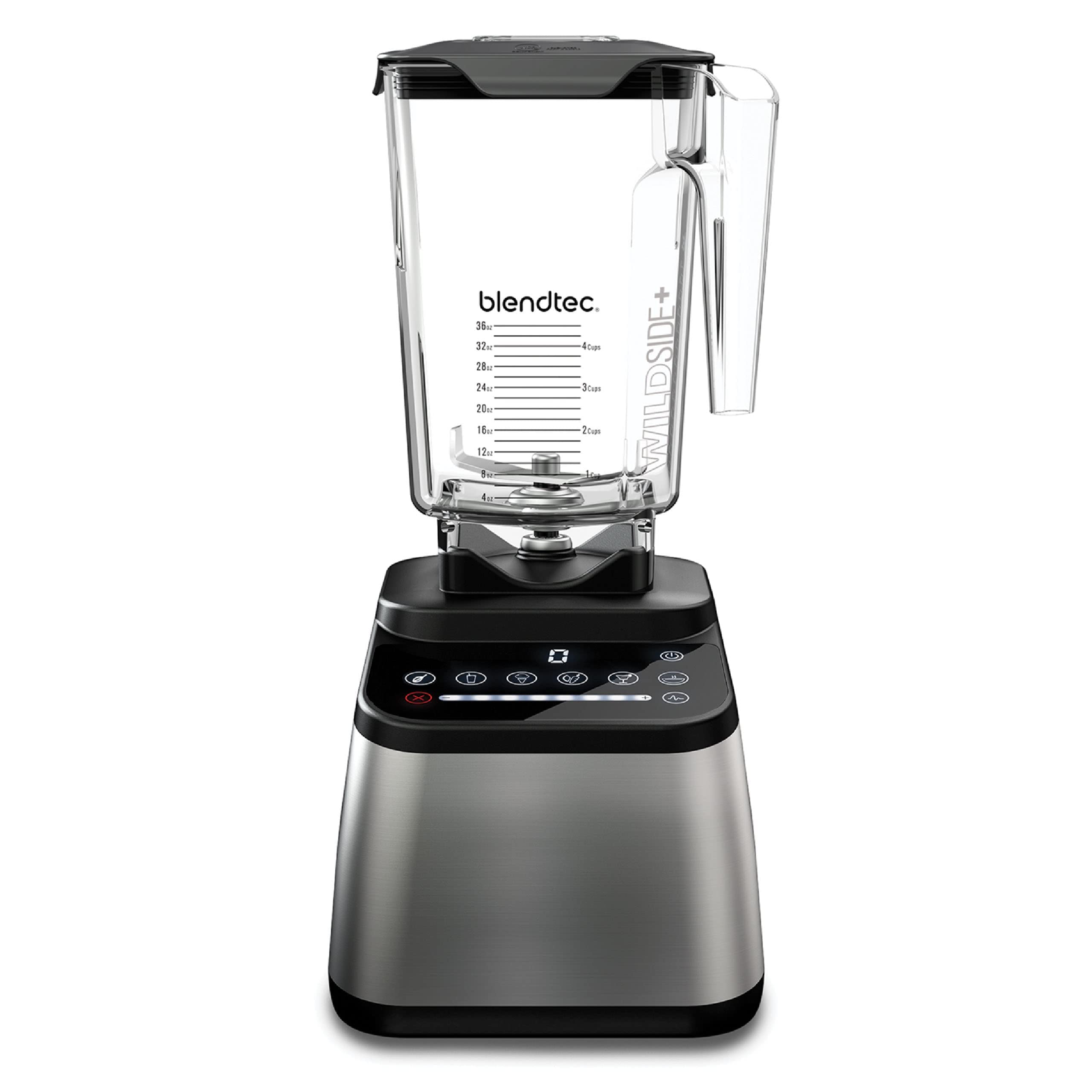 Original Designer Series Blender and 90 Oz WildSide+ Jar - Kitchen Blender Bundle - Stainless Steel