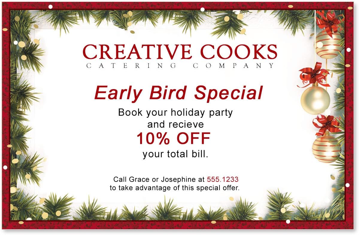 PaperDirect Christmas Twilight Postcards, Jumbo Size, 50 Count