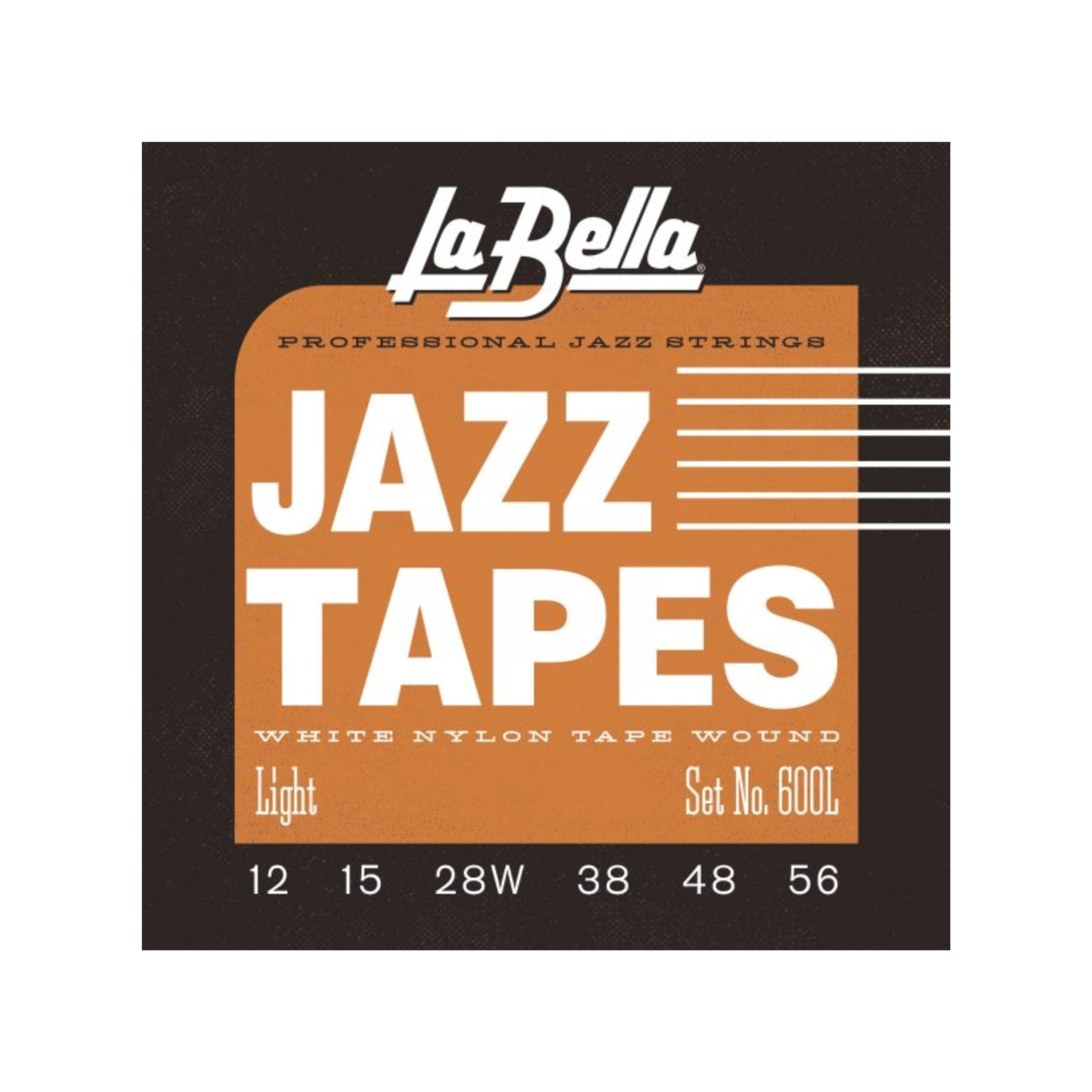 La Bella Jazz Tapes 012-056 - Cuerdas de nailon para guitarra eléctrica (600 L)