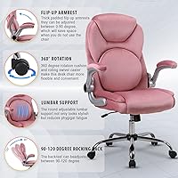 Vista 9 de REFFICER - Sillas de oficina ejecutivas, silla ergonómica de escritorio de oficina con respaldo lumbar, silla de computadora para el hogar