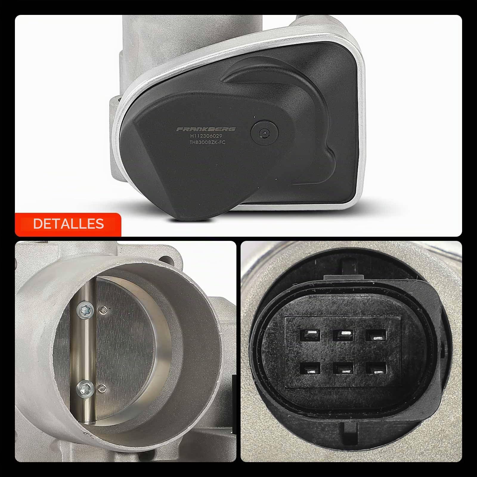 Frankberg Válvula de mariposa cuerpo de mariposa 6 Polos 036133062 | Compatible con: Polo 9A 9N, Golf IV Variante 1J5, Arosa 6H1, Fabia I Saloon 6Y3, Variante B.o.r.a 1J6, L.u.p.o 6E1 6X1