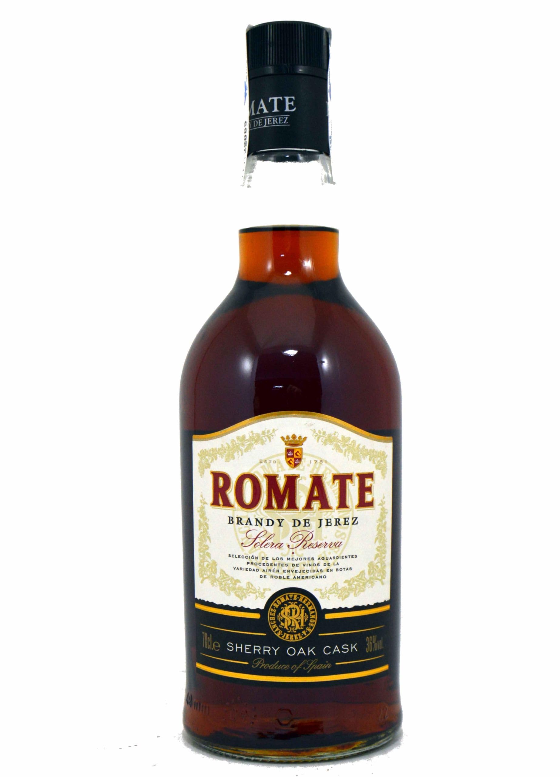 Sànchez Romate H. Brandy De Jerez Solera Reserva, 700 ml