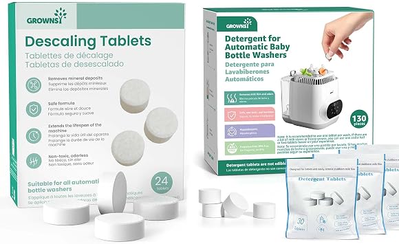 GROWNSY Descaler Tablets and Detergent Tablets