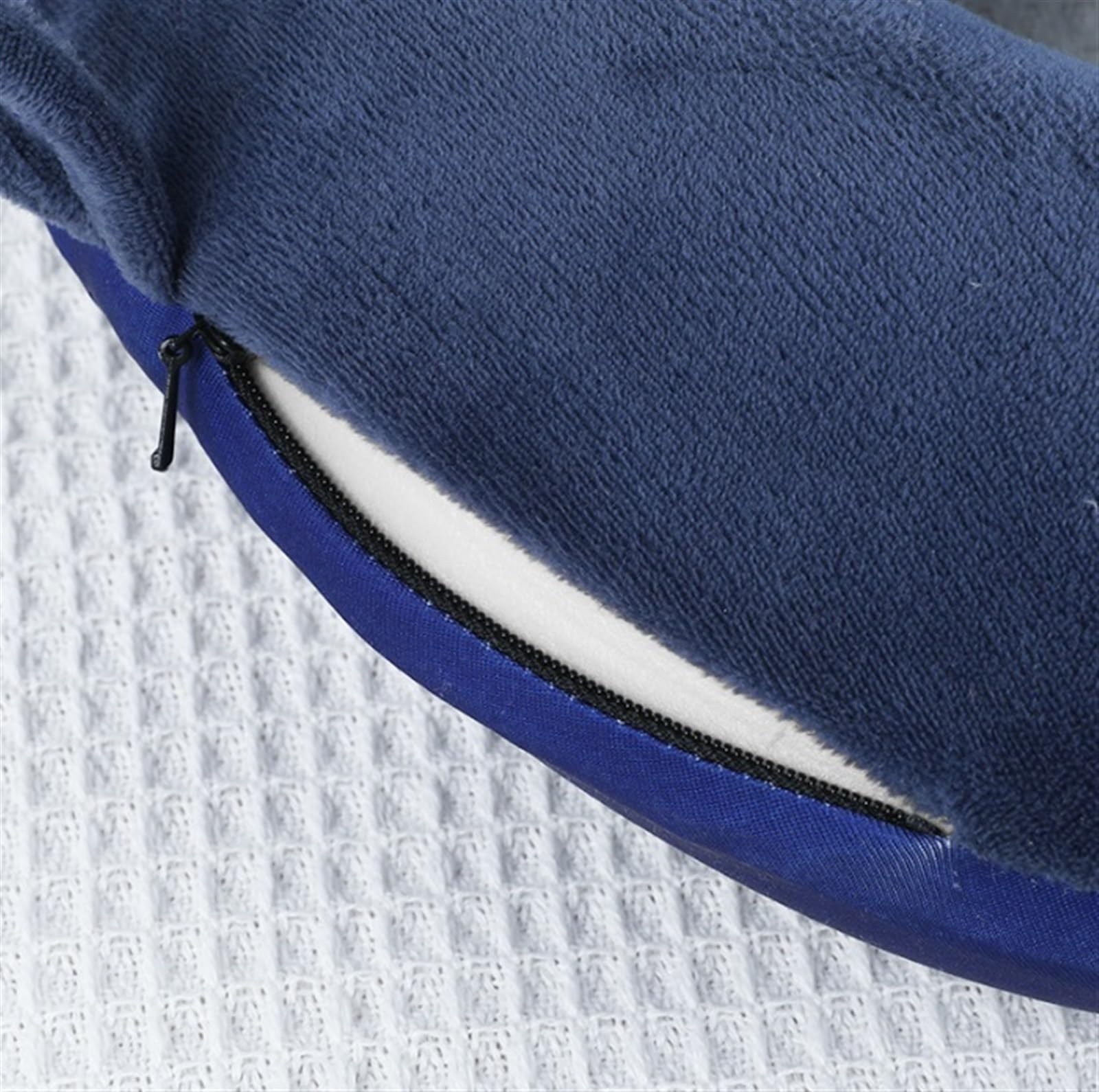 Cojín De Viaje Avión Almohada De Viaje Espuma Viscoelástica Doble Cara para El Cuello para Avión Coche Tren Oficina(A)