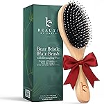 Boar Bristle Hair Brush - Smoothes & Detangles All Hair Types, Hairbrush for Women, Men & Kids, Brush for Thick Hair, Distributes Oils for Natural Shine & Stimulates Scalp