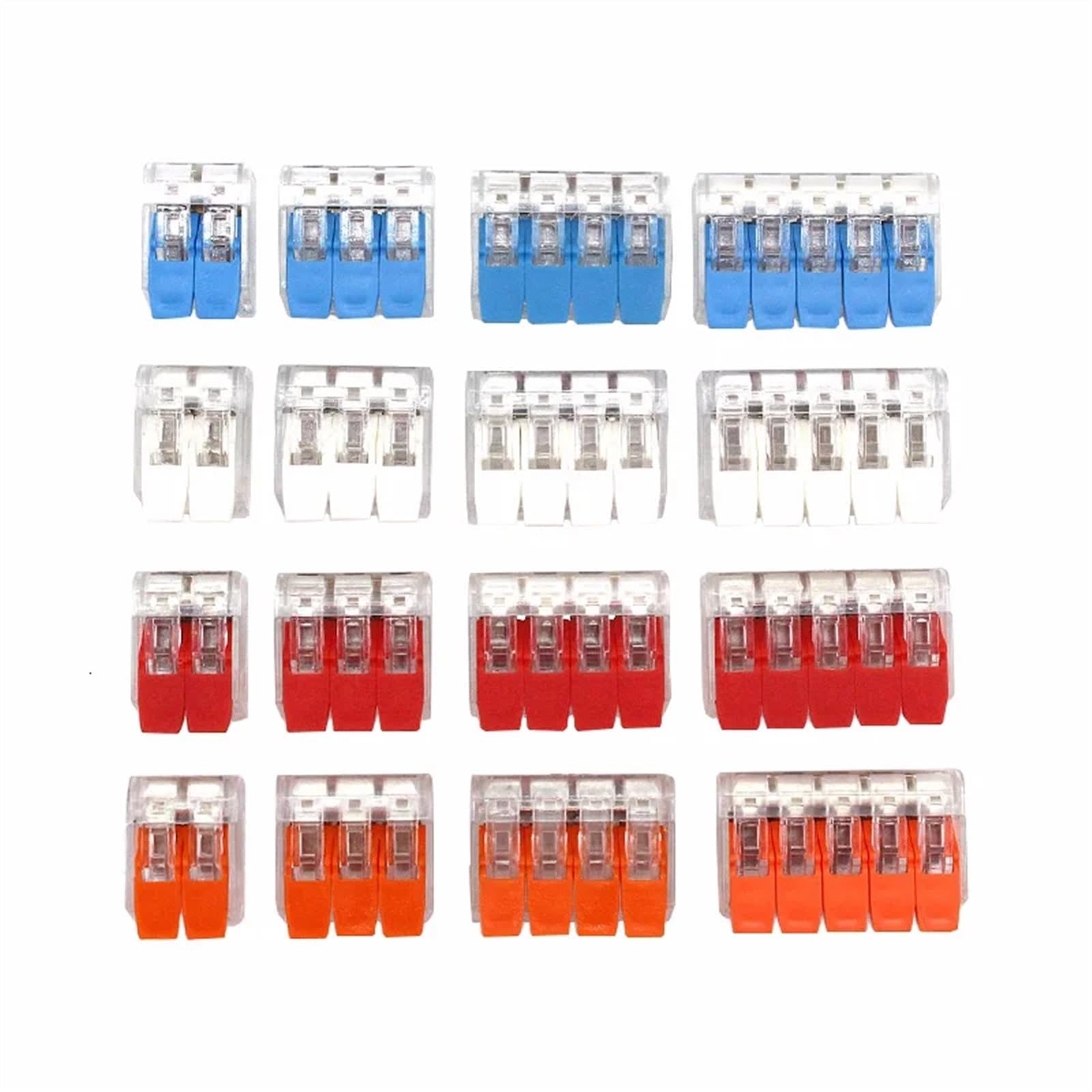 Connettore for cavi elettrici Connettori for strisce LED Mini gabbia a molla Universale compatto Cablaggio rapido Conduttori Terminale a inserimento(Lavender,30PCS)