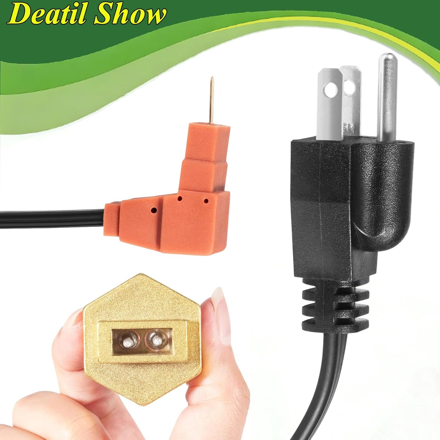 AR87167 Engine Block Coolant Heater Kit for John Deere 1025R 110 2210 2305 4210 445 X495 XUV Gator 850D 855D 855M 865E Tractors