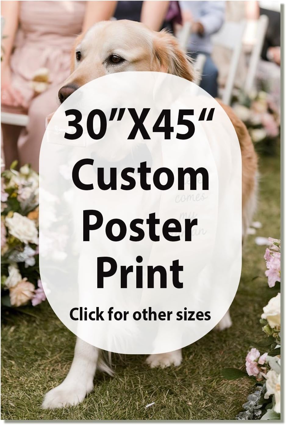 JIMUJIA Custom Canvas Art Print 30"x45" - Unframed Artwork, Personalized Wall Decor, Customizable Photo, Custom Portrait, Office, Living Room, Bedroom Wall Art(30×45in,Unframe)