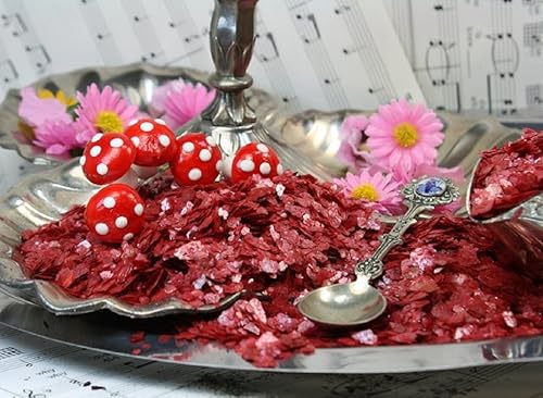 Miniatura 4 de Rojo - Cinabrio - Copos de mica natural - 311-4325 (bolsa a granel de 12 oz)