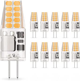 Cxyemt 3W G4 LED Bulb AC/DC 12V, Equivalent 20W 30W Halogen Bulb ...