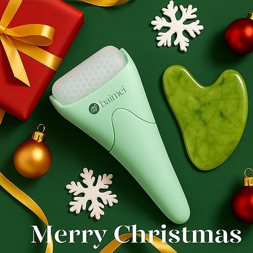Miniatura 19 de BAIMEI IcyMe - Rodillo de hielo para cara y juego de herramientas faciales Gua Sha, rodillo facial de hielo que reduce la hinchazón, alivia las Rosa