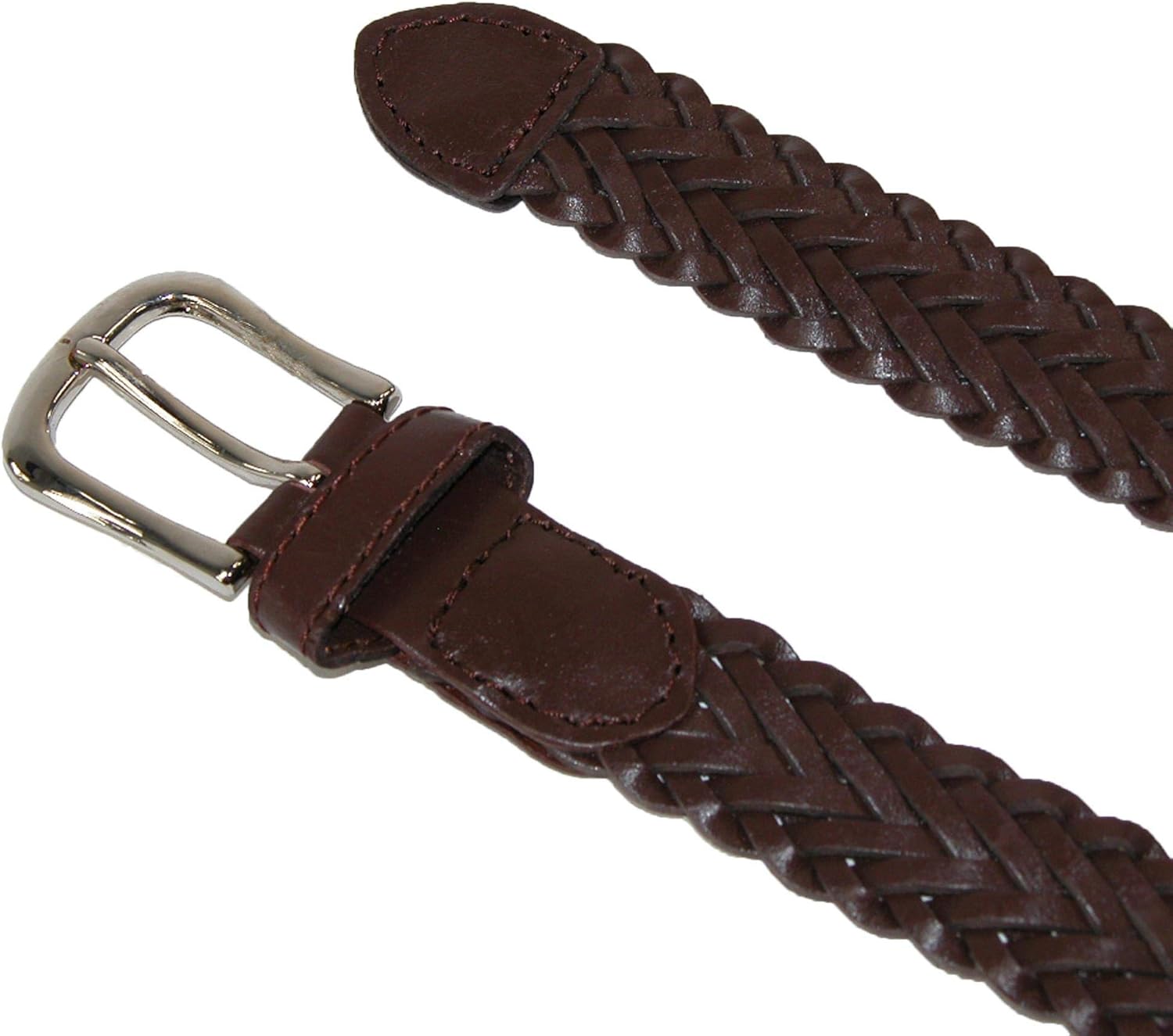 CTM® Boys' Leather Adjustable Braided Dress Belt (Pack of 2 Colors): Clothing, Shoes & Jewelry