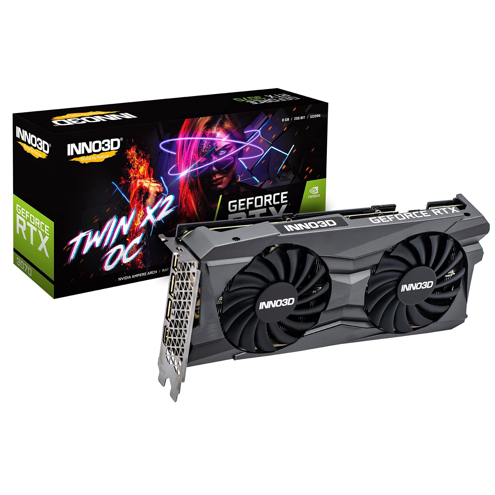 Inno3D RTX3070-TWIN-X2-OC-8GB 1740Mhz: Graphics Cards: Amazon.com.au