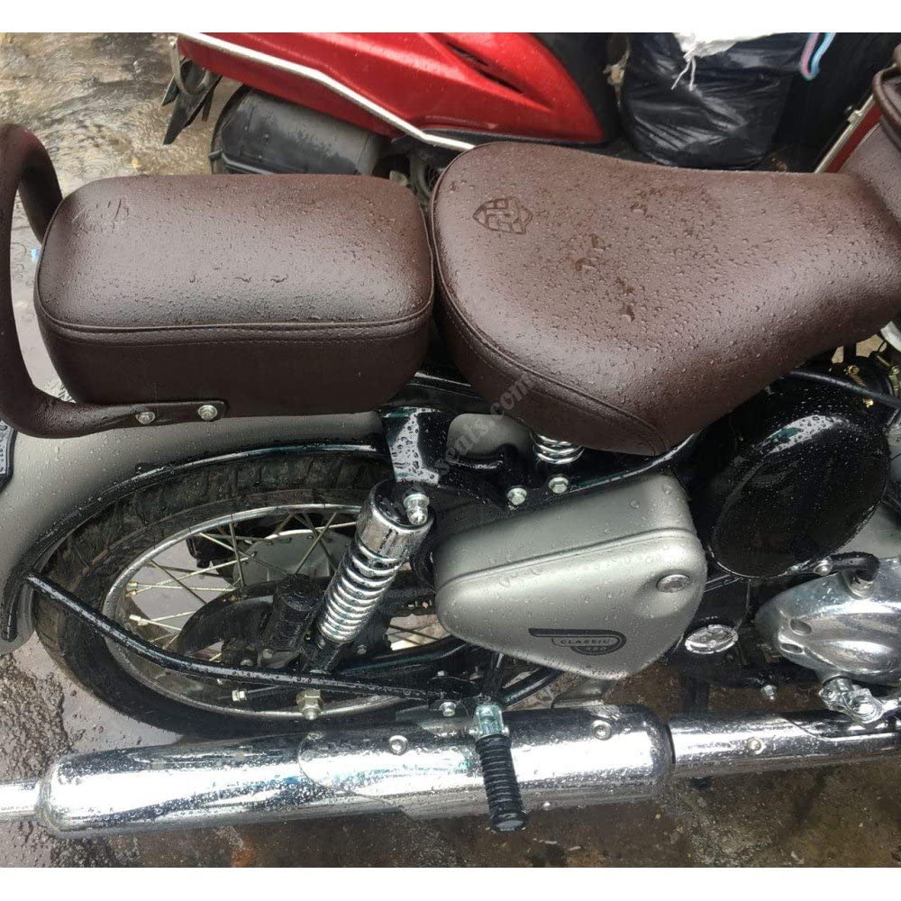 Sahara Seats Cushion Seat Cover Compatible with Classic 350/500 (Brown)-image-15
