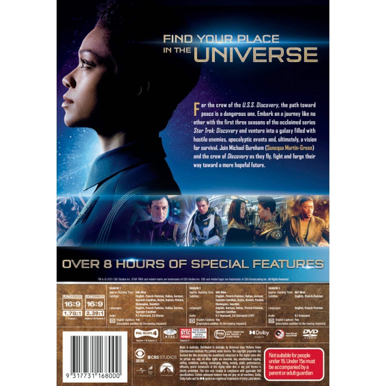 Star Trek Discovery: Season 1, 2 & 3 DVD | Region 1, 2 & 4
