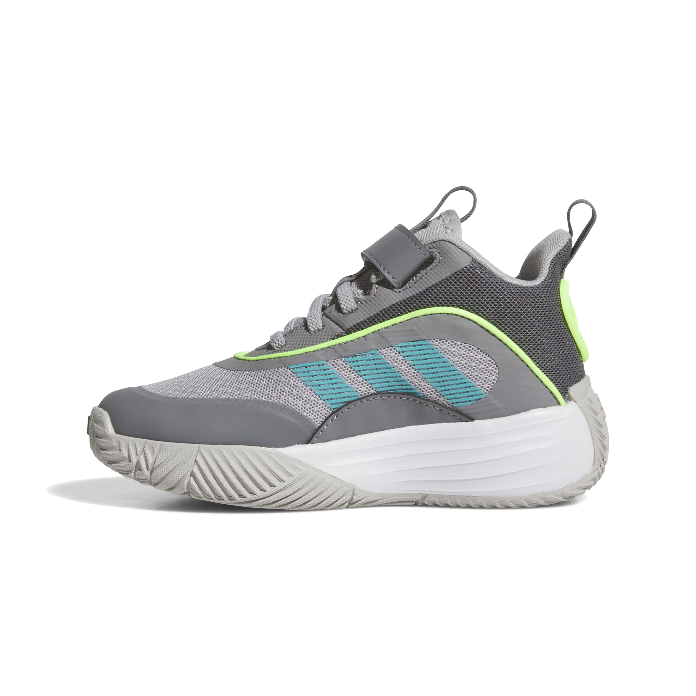 adidas Unisex Kinder OWNTHEGAME 3.0 Shoes, Grey Three/Grey Two/Lucid Lemon, 30 1/2 EU