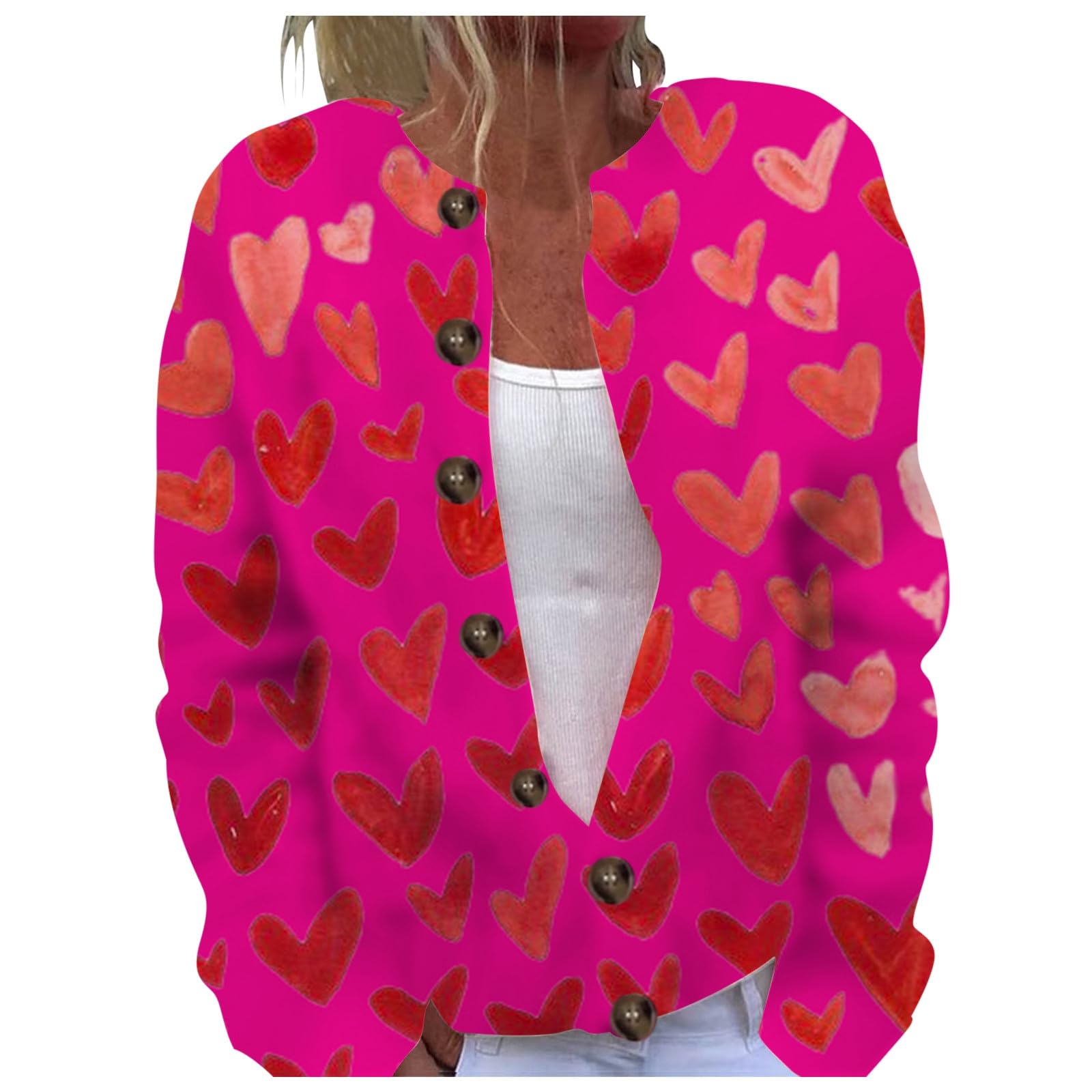 Pullover da donna per San Valentino e San Valentino, maglione con stampa a cuore, maglioni carini comodi eleganti a tunica da donna maglioni per autunno e inverno maglioni da donna eleganti casual