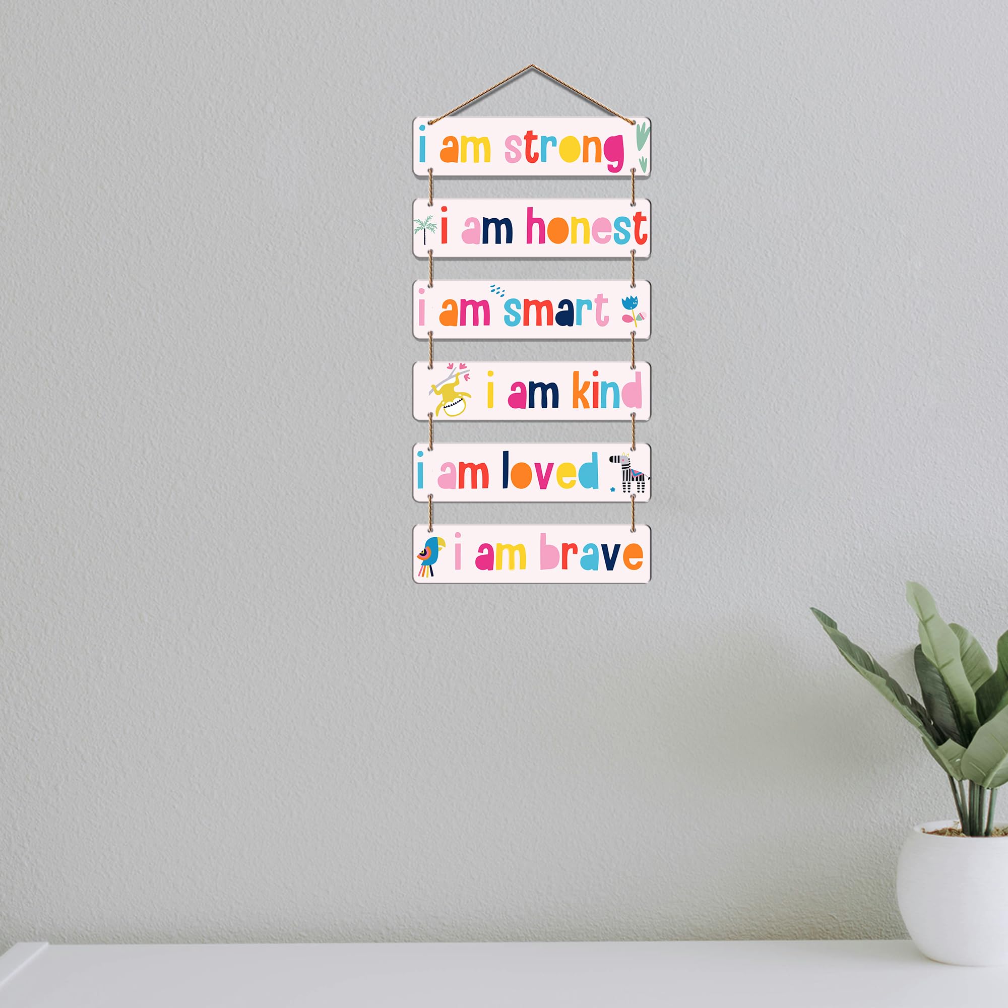 Kids Room Wall Hanging - Inspirational Affirmation Sign -2 Kids Room Wall Hanging - Inspirational Affirmation Sign -2
