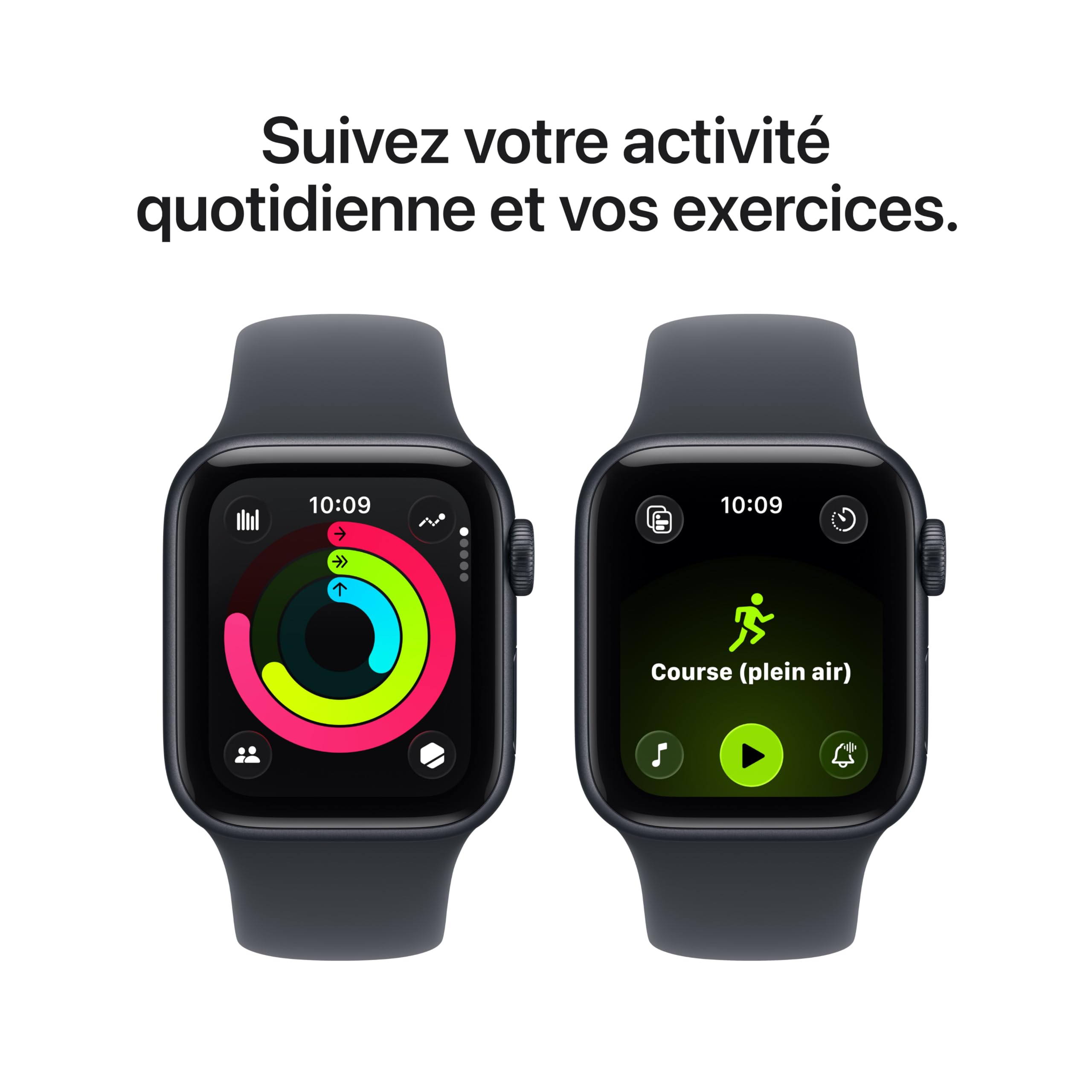 Apple Watch SE 3 [GPS + Cellular 40 mm] Montre connectée avec boîtier Minuit et Bracelet Sport Minuit. Moniteur activité/Sommeil/fréquence Cardiaque, écran Toujours activé