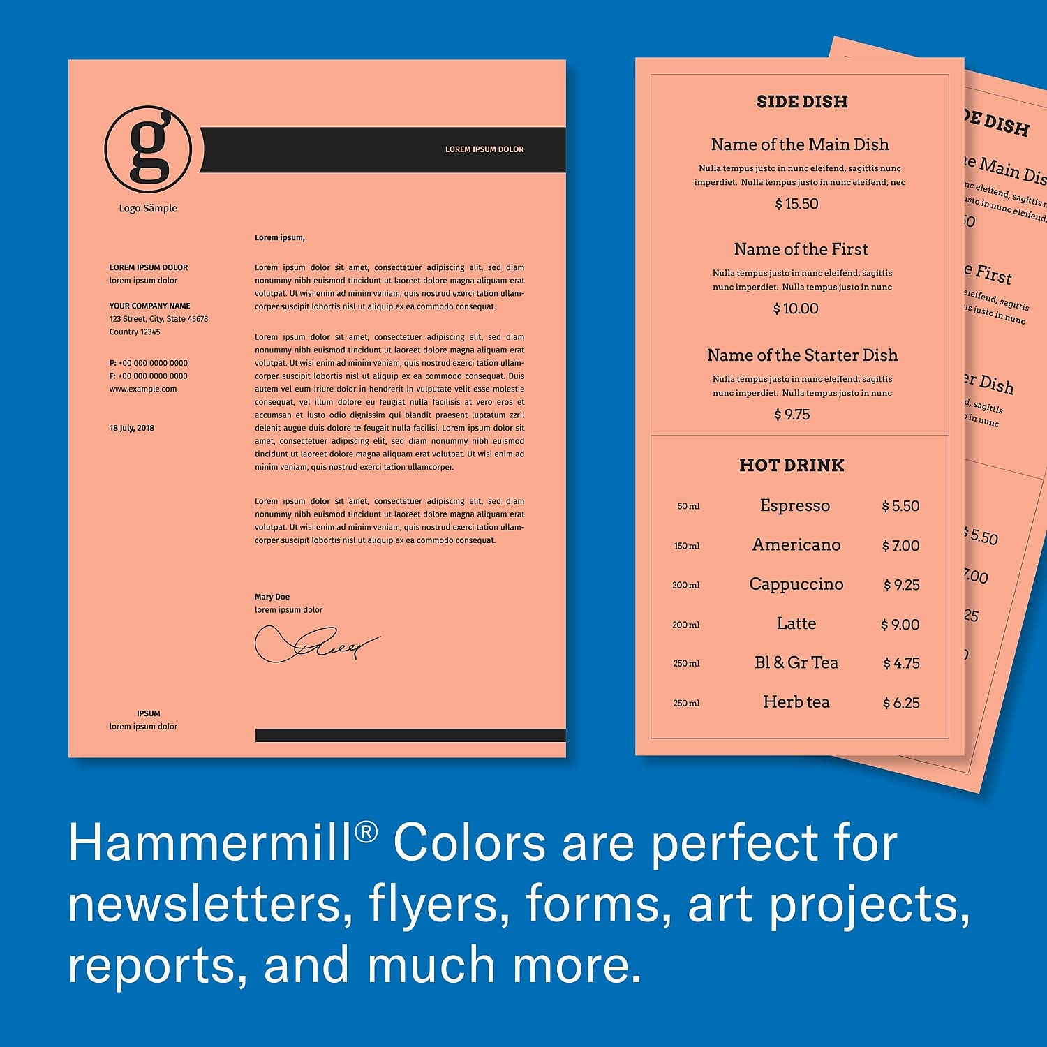 Hammermill® Primer plano® MP reciclado Papel de color