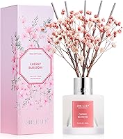 Vista 39 de Airkeep Juego de difusor de varillas – 3.38 onzas líquidas (3.4 fl oz), difusor de aroma de bambú para el hogar, incluye 8 varillas difusoras