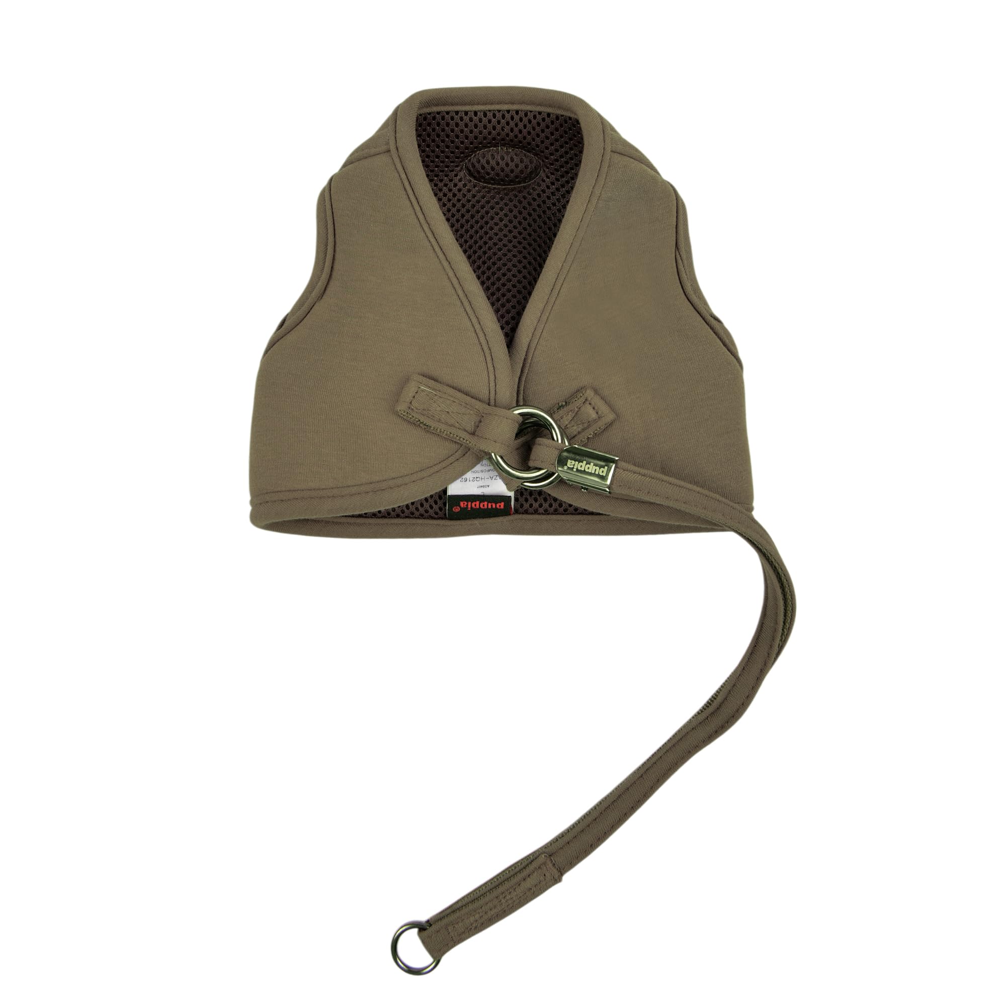 Puppia Eco Dog Harness Q Eco-Friendly No Pull Comfort Harness for Small and Medium Dogs, Brown, Large