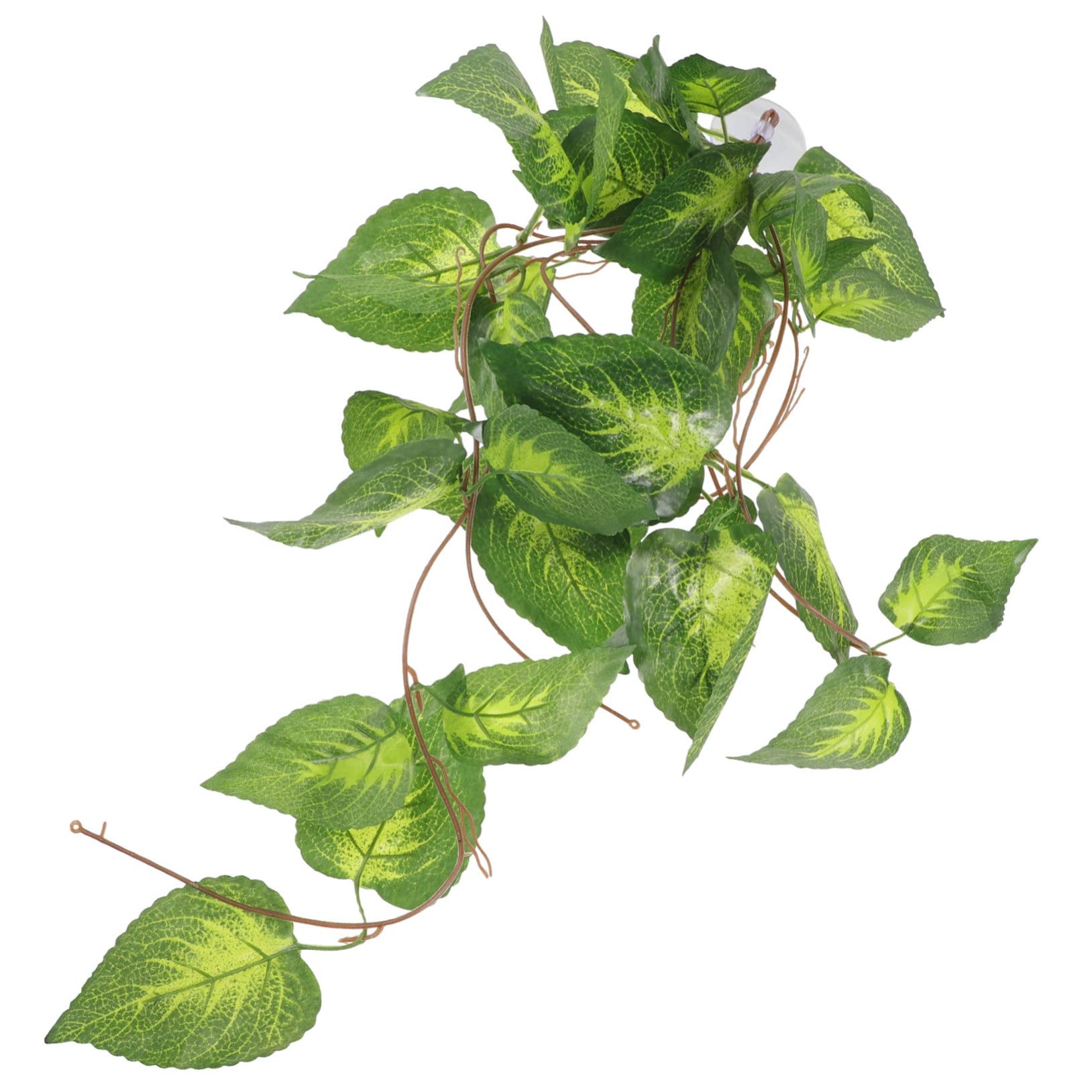 BESTonZON Artificial Reptile Plants Ornament Lifelike Terrarium Decor for Tortoise Lizard Snake Tanks Durable Plant Adornment Fake Plant for Reptile Habitat