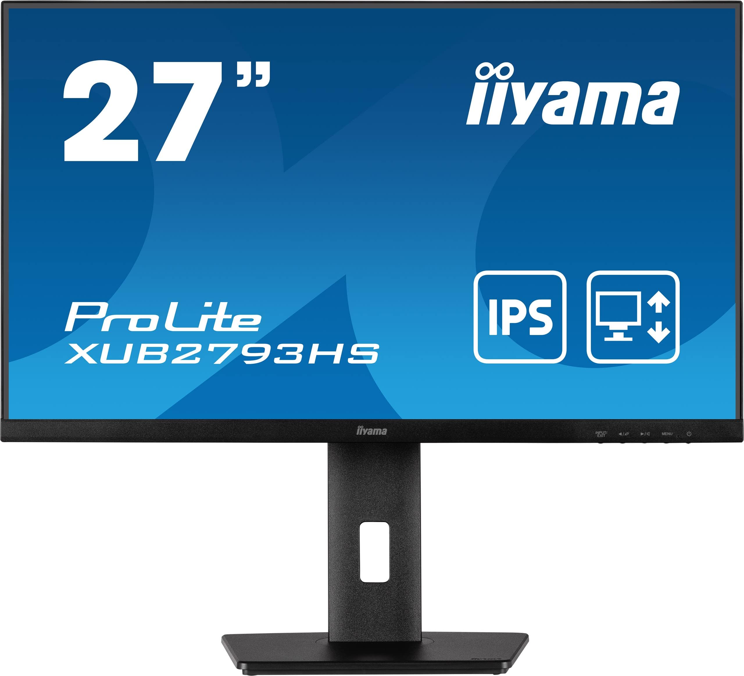 iiyamaXUB2793HS-B6-27, IPS, 1920x1080/100Hz, 1H1DP