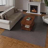 Vista 14 de SALLOUS Tapete para silla para suelo duro, 63" x 51" tapete para silla de oficina para suelo de madera dura, protector de suelo duro multiusos