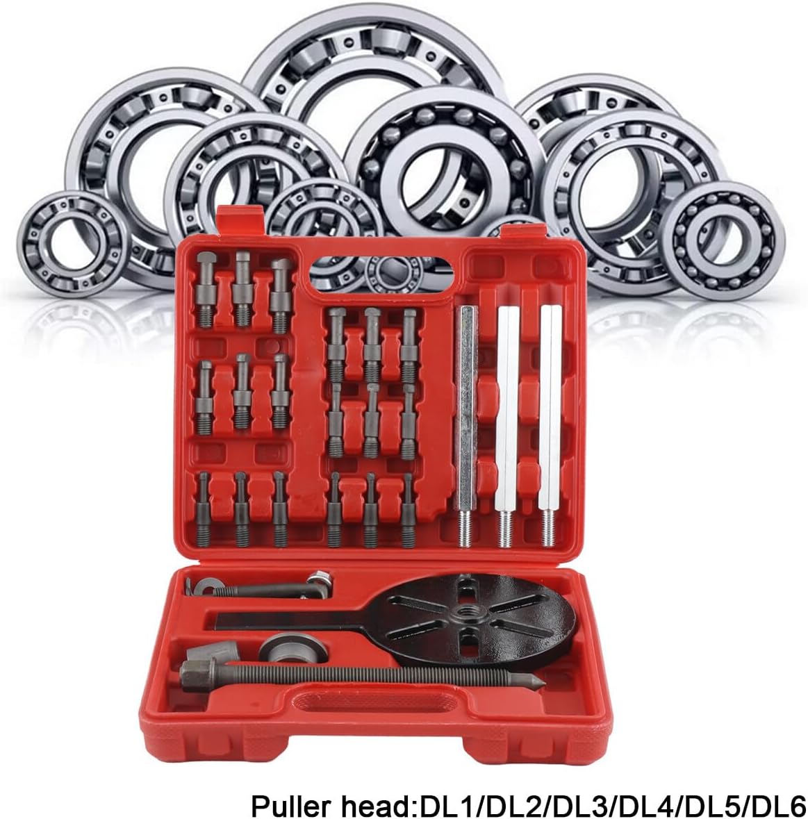 Bearing Puller Kit, 3 Jaw Puller Set Bearing Pullers Bearing Removal Tool Bearing Puller Set with Puller Head DL1/DL2/DL3/DL4/DL5/DL6