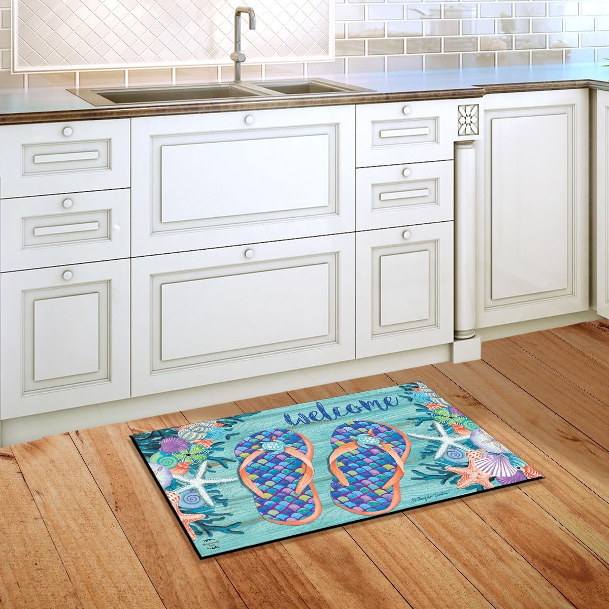 Briarwood Lane Enjoy Life Flip Flops Summer Doormat