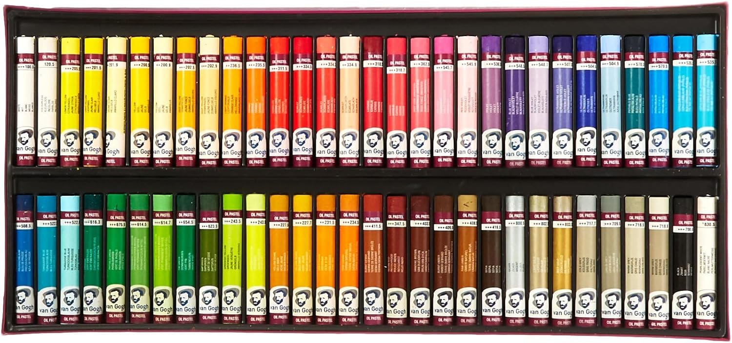 Van Gogh Oil Pastel, Round Full Stick, 60-Piece Set