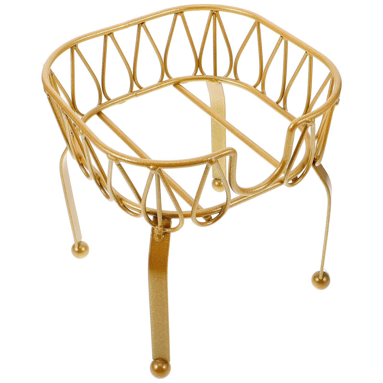 Soporte para dispensador de bebidas dorado: estructura estable para evitar vuelcos en fiestas