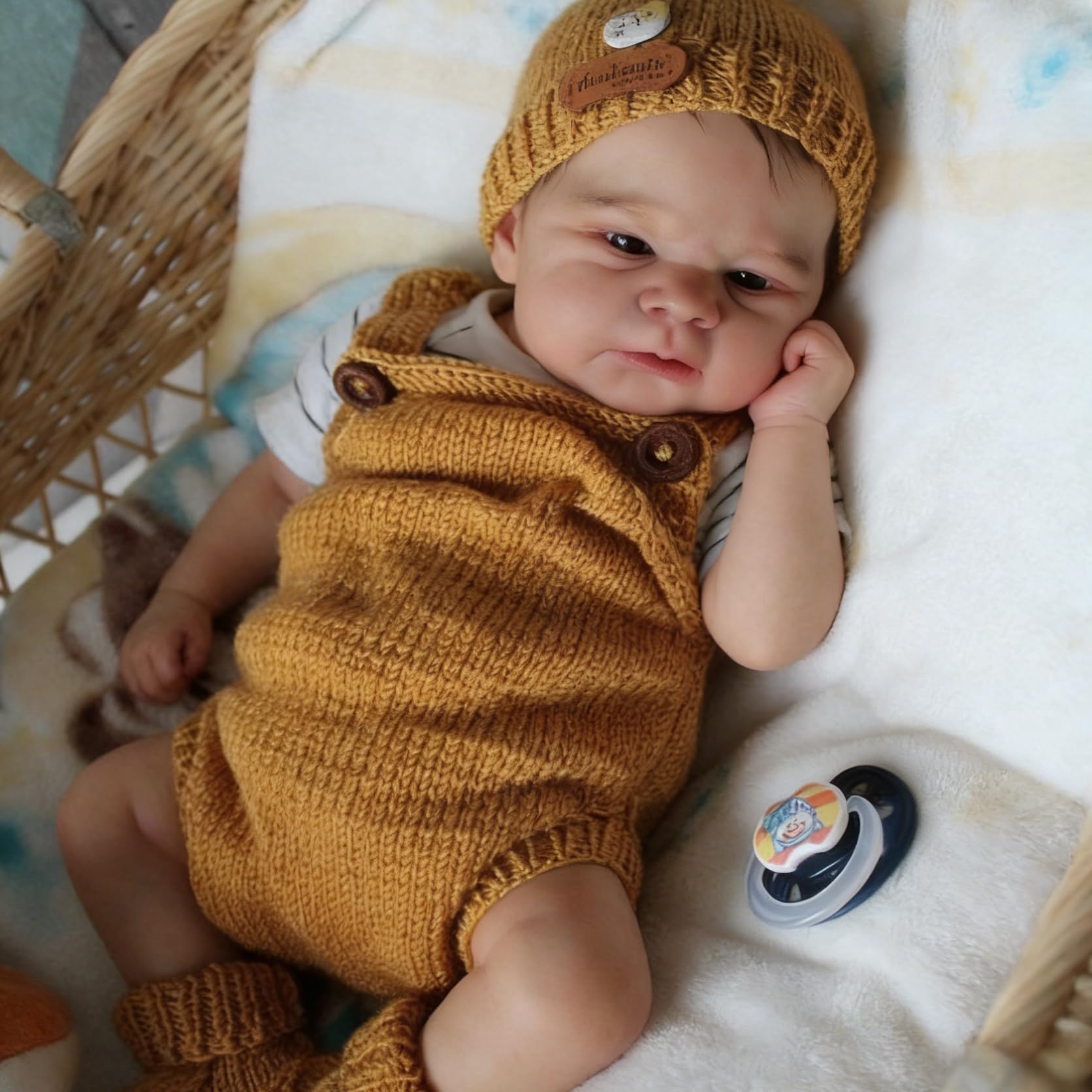 that Look Real Realistyczne lalki Reborn Boys Baby Dolls silikonowe na całe ciało, 43 cm, ręcznie wykonane, winylowe, realistyczne, noworodki, lalka, anatomicznie poprawne, zabawki, prezenty