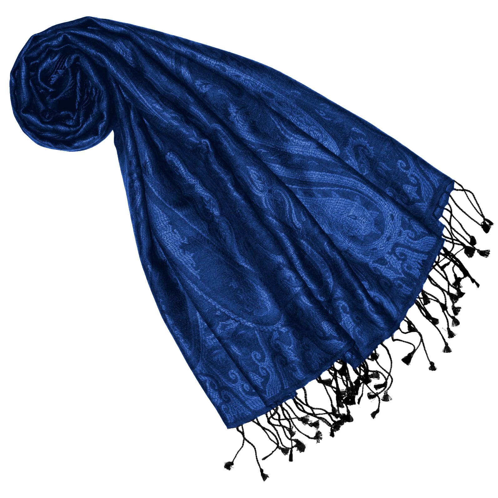 Lorenzo Cana Pashmina Damen - Schal Schaltuch jacquard gewebt 100% Seide Paisley Muster Seidenschal Seidentuch Ton in Ton