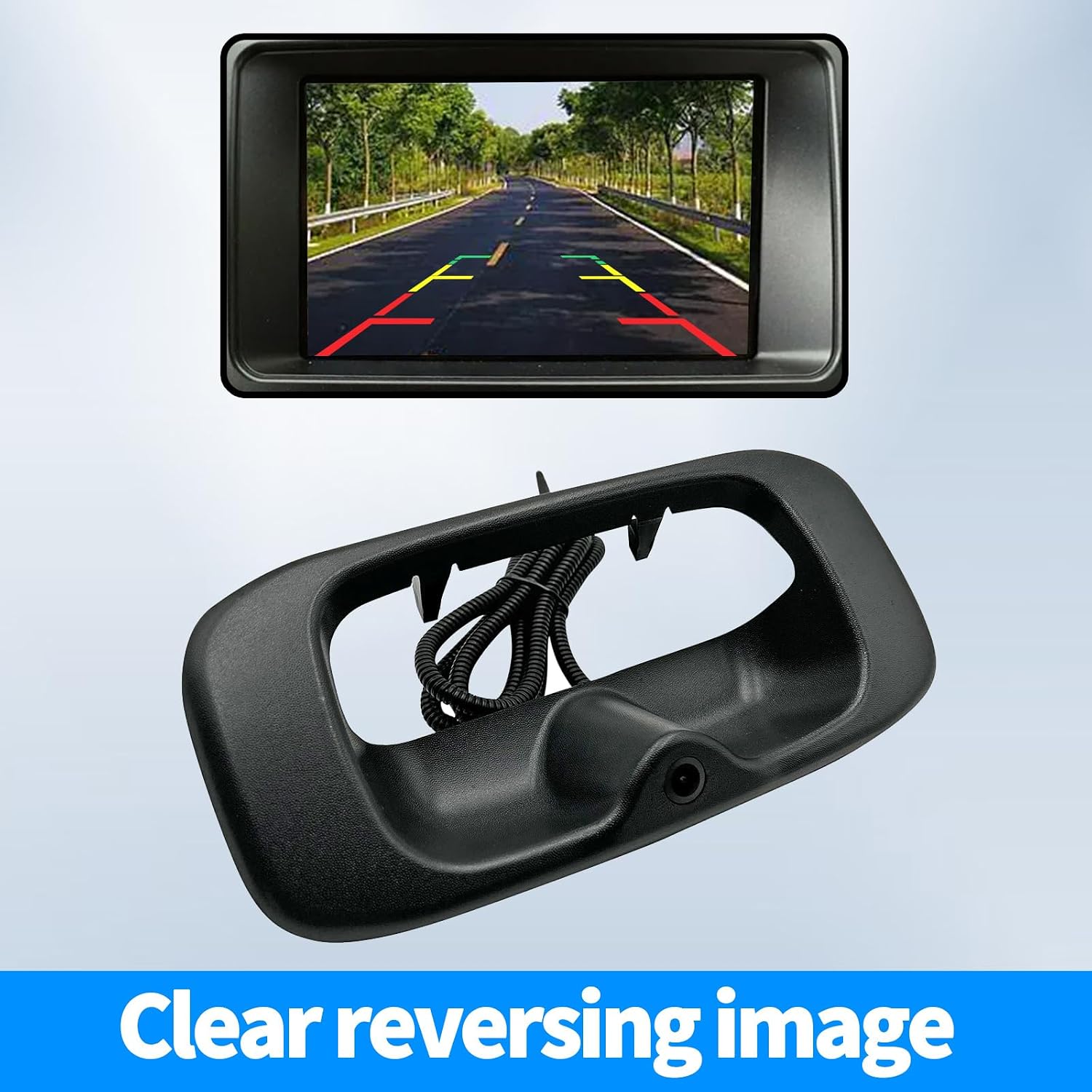 Rear View Camera Car Backup Tailgate Handle Camera Compatible with Chevy Silverado GMC Sierra 1500 2500 3500 1999-2006 Tailgate Door Handle Replacement Camera