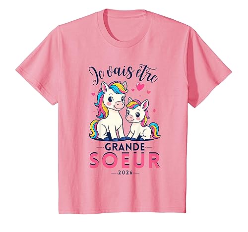 Enfant Future Grande Soeur 2026 Fille Future Soeur Annonce Cadeau