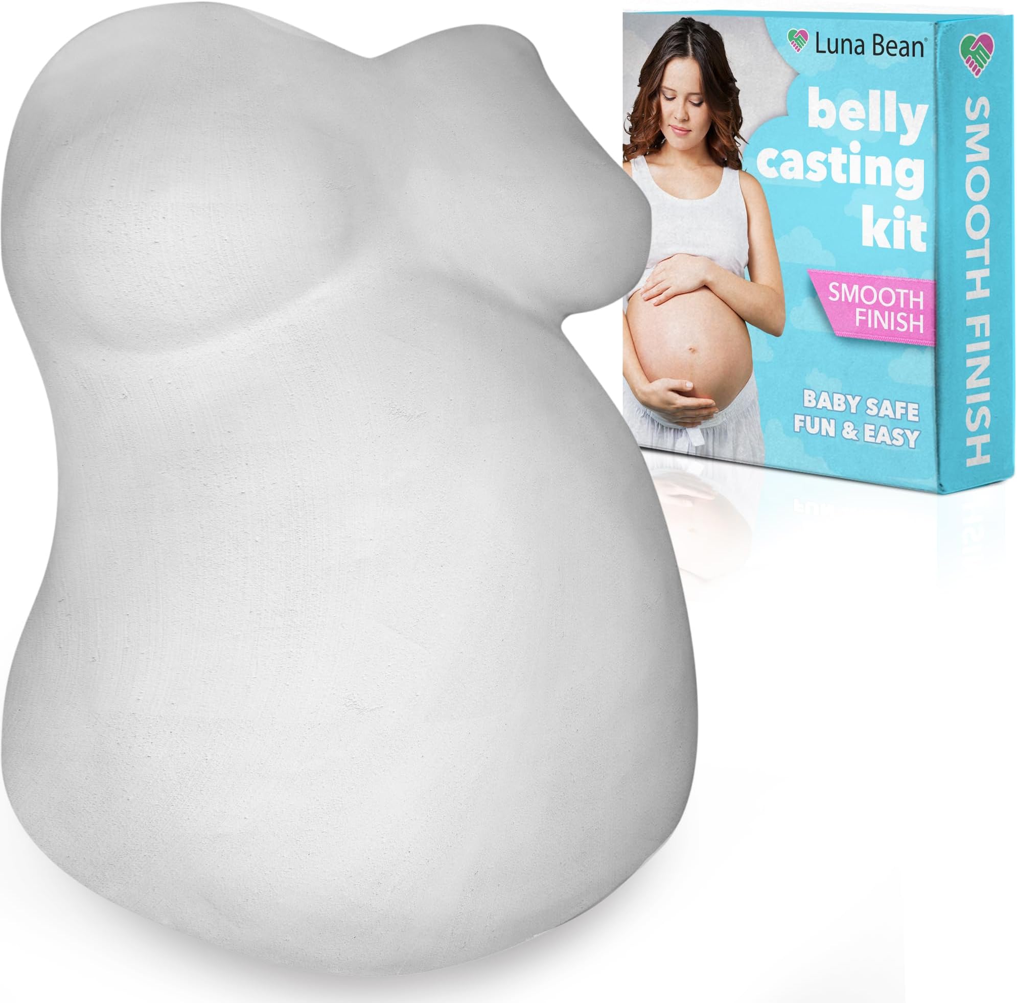 Luna Bean Deluxe Belly Casting Kit Pregnancy - Baby Bellies Baby Casting Kit - Pregnancy Belly Plaster Mold Casting Kit - New Moms Casting Keepsakes