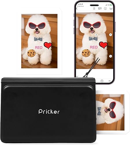 Impresora de calcomanías fotográficas Impresora portátil inalámbrica múltiple 6PASS para teléfono Mini impresora de fotos con 10 hojas + etiqueta