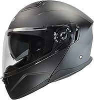 Vista 1 de 36099-093 Casco modular de motocicleta unisex para adultos con protector solar (negro mate, XS)