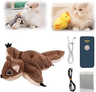 BFV 2026 New Flapping Bird Cat Toy, 3 Modes Flapping Chase Cats Toy, Touch Activated Rechargeable Interactive Chirping Bird Dog & Cat Toy Touch Activated (.Glider)