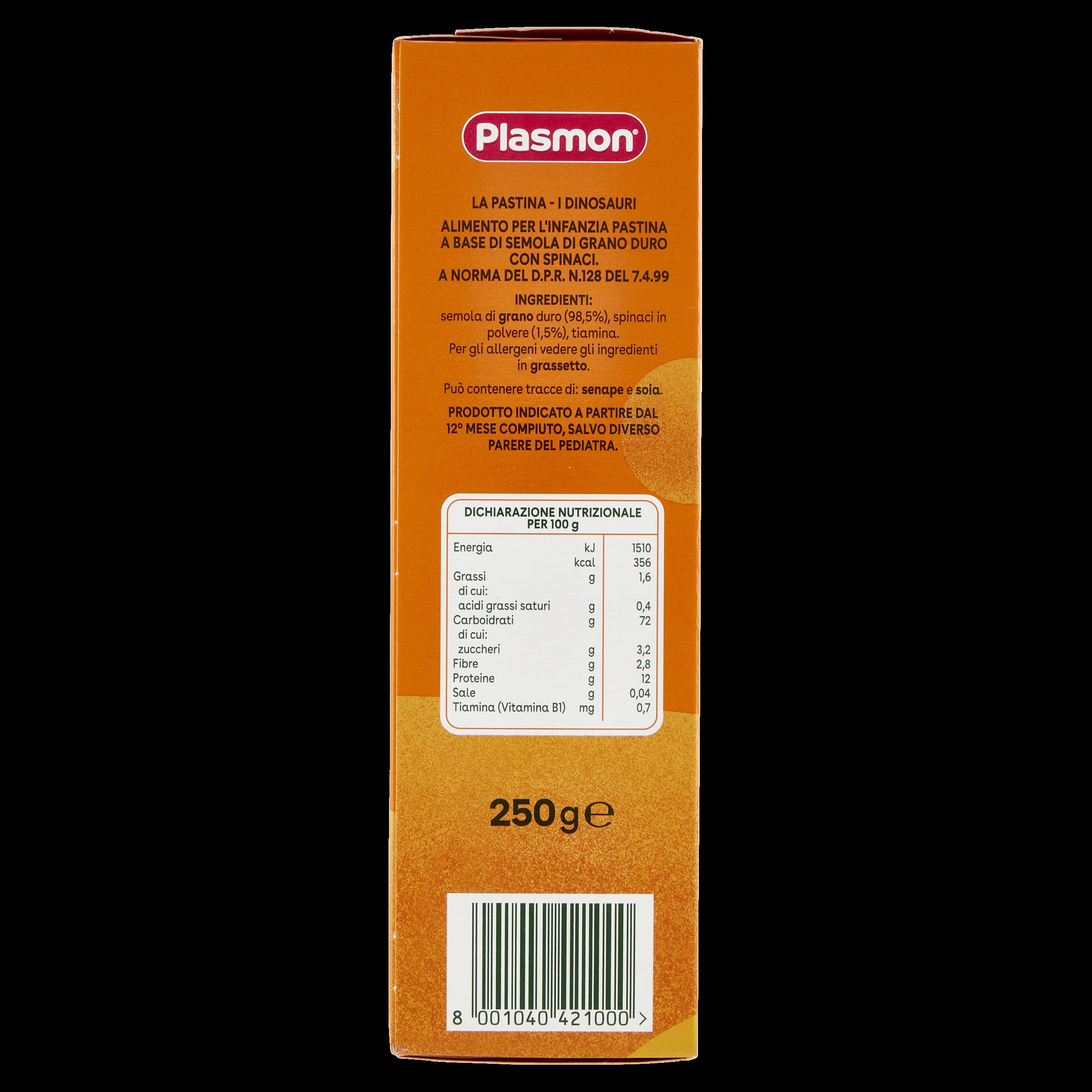 Pastina Grano duro e spinaci Dinosauri (12 confezioni)