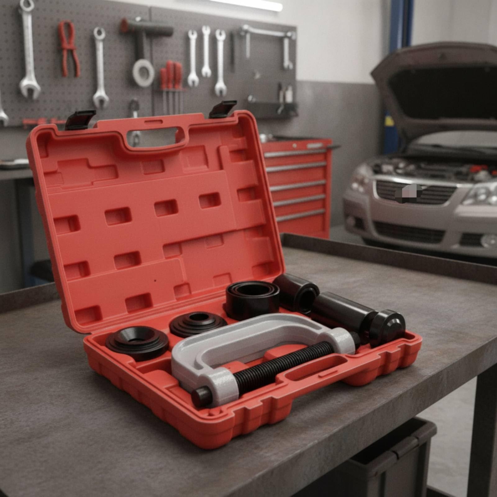 Qianly 10 Pezzi Estrre attatori Professionale Pressa Versatile Attrezzo per Meccanici, Officina, Garage