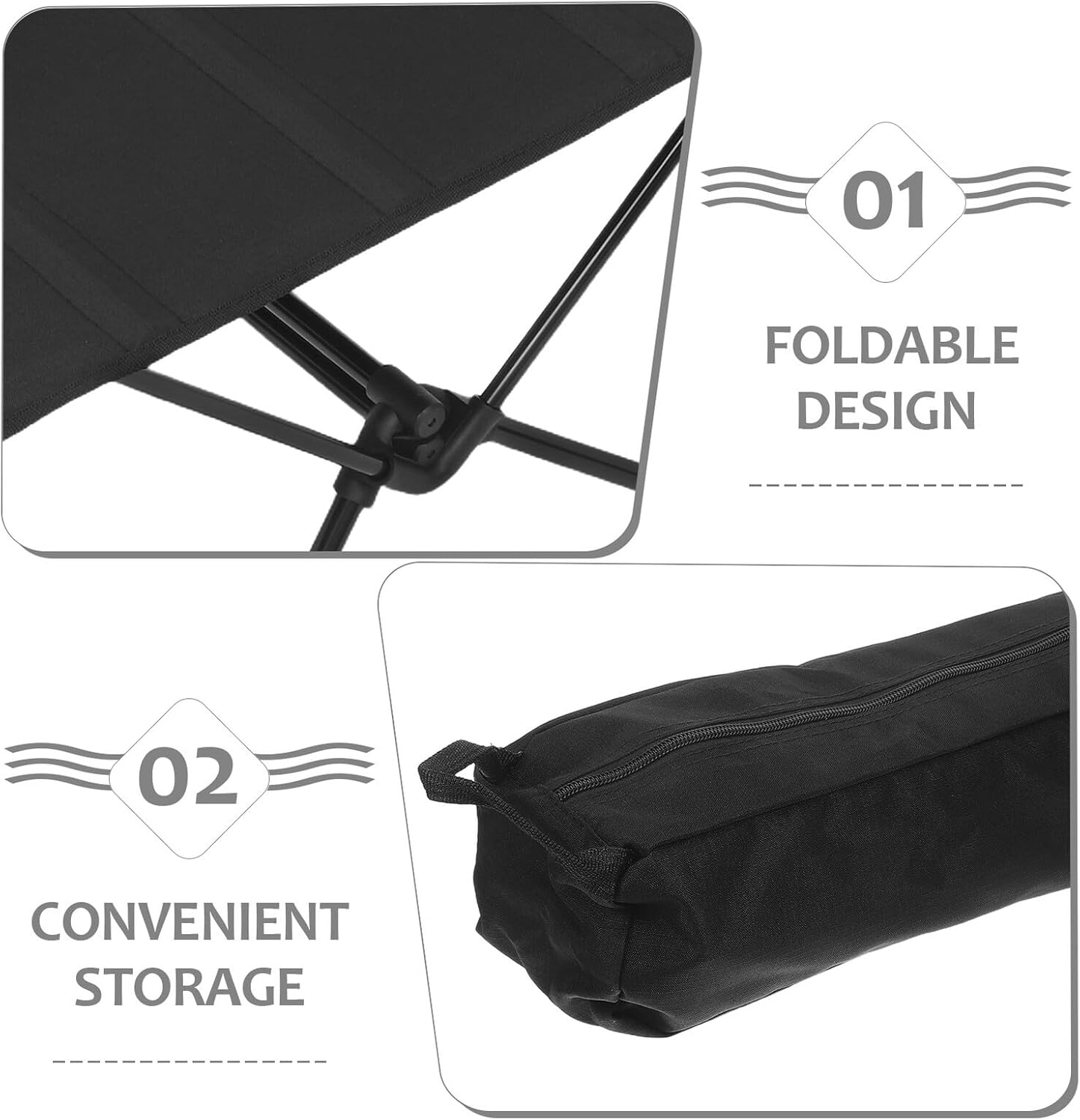 balacoo Outdoor Foldable Table Lightweight Aluminum Alloy Camping Table with Mesh Storage Net Portable Small Foldable BBQ Desk for Hiking Picnic Travel