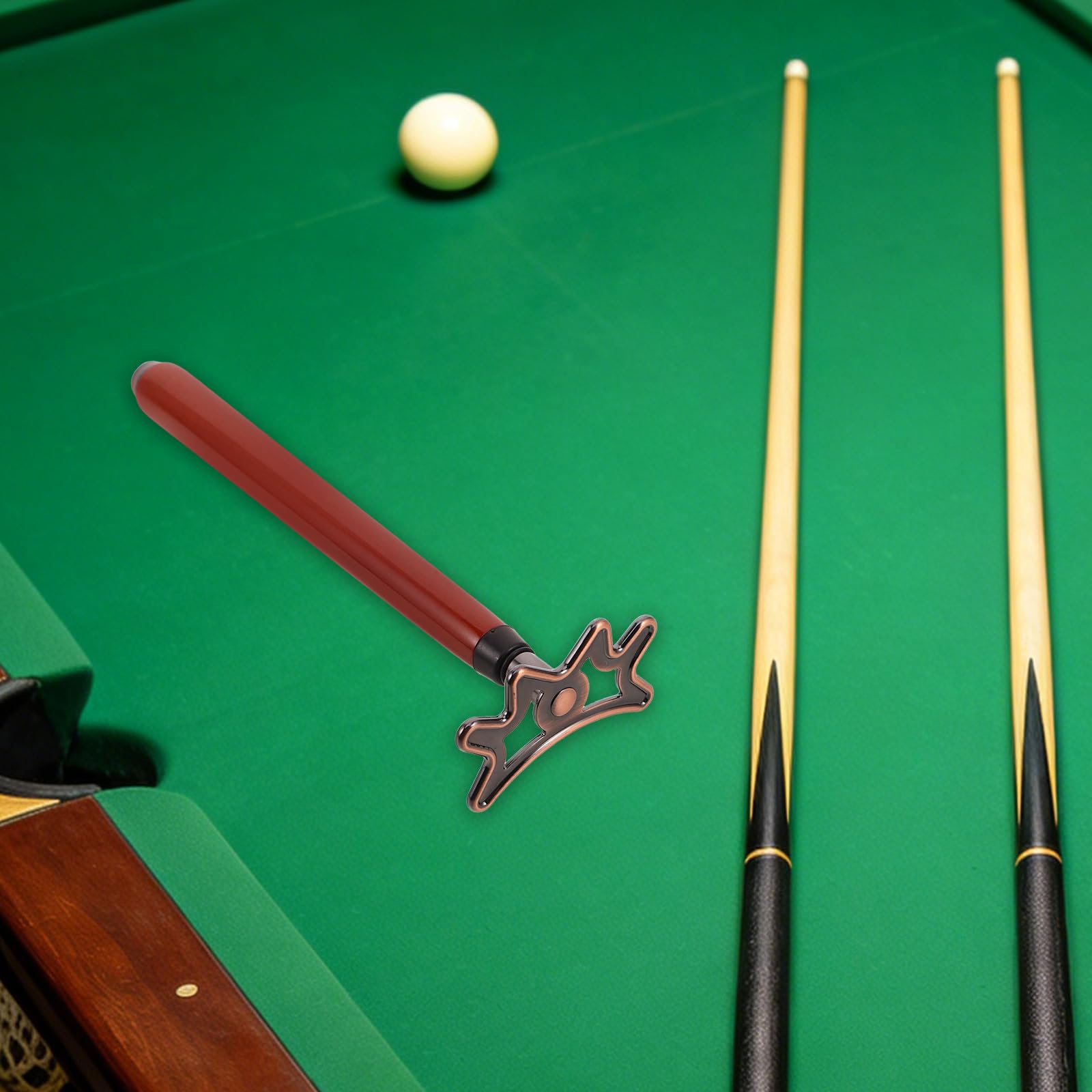 VALICLUD Metallhalter Präziser Platzierung Billardqueues mit Abnehmbarem Kopf und Geeignet für Snooker und Poolqueues im Billardzimmer oder Club