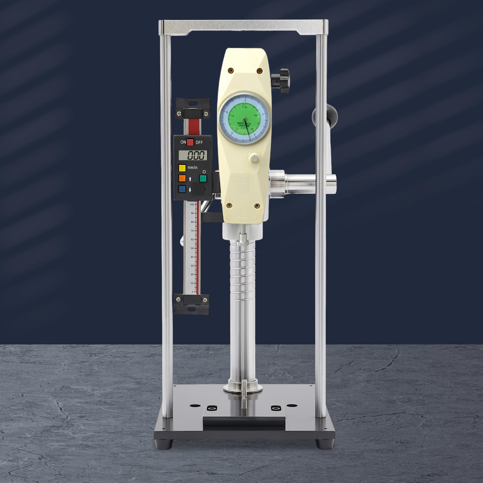 Federdruck Tester Gerät mit Zugkraftmesser und Druckmessgerät für Laboranwendungen und industrielle Nutzung maximaler Last von 1000 N ideal für präzise Tests